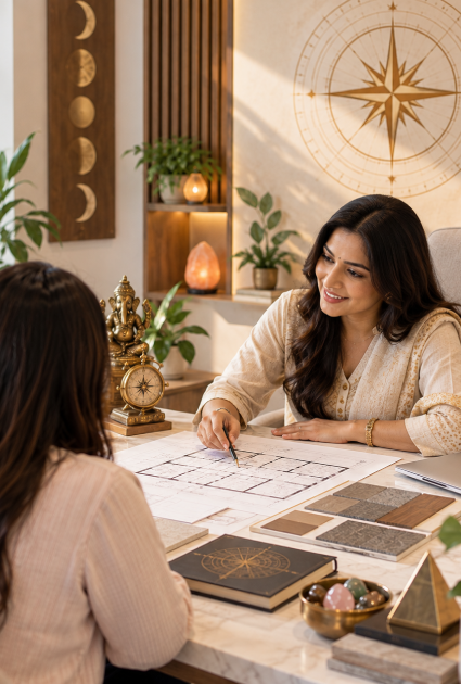 Balanced residential interior for Astro Vastu